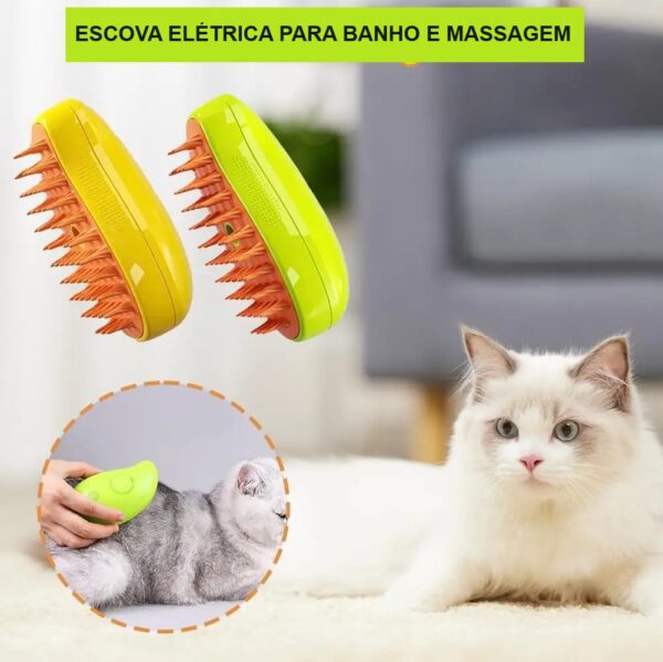 Escova Elétrica para Banho Pet